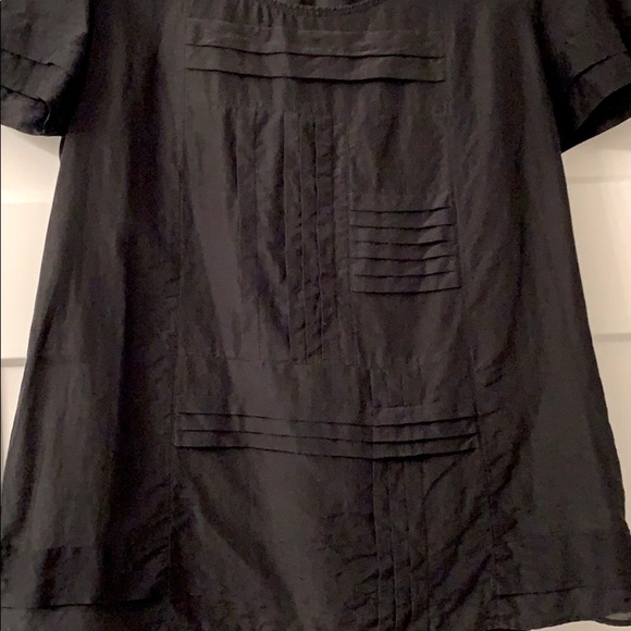 GAP Sheer Black Cap Sleeve Top - Picture 3 of 5